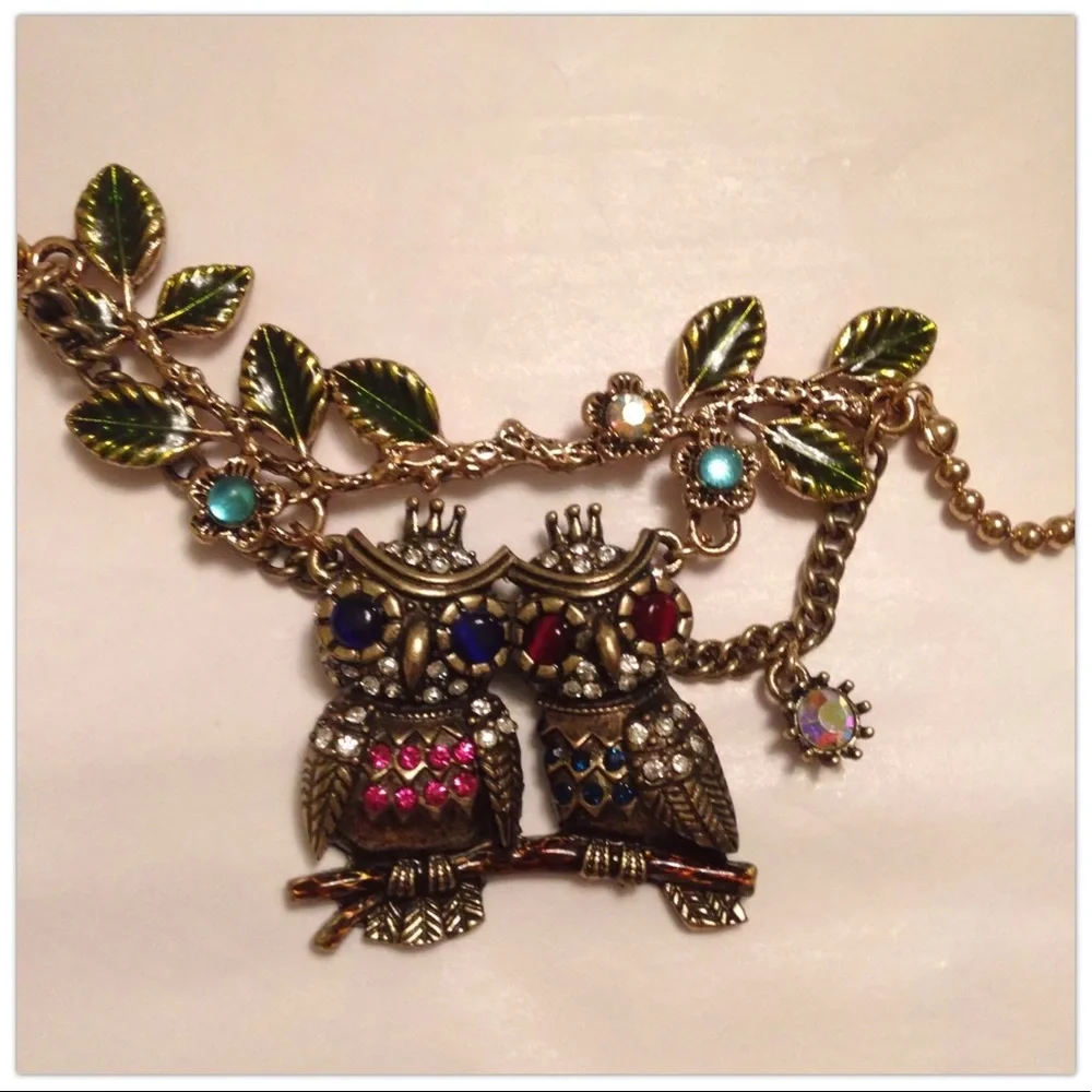🛍️SOLD🛍️ NWT Betsey Johnson Woodland Statement Necklace - Picture 8 of 8